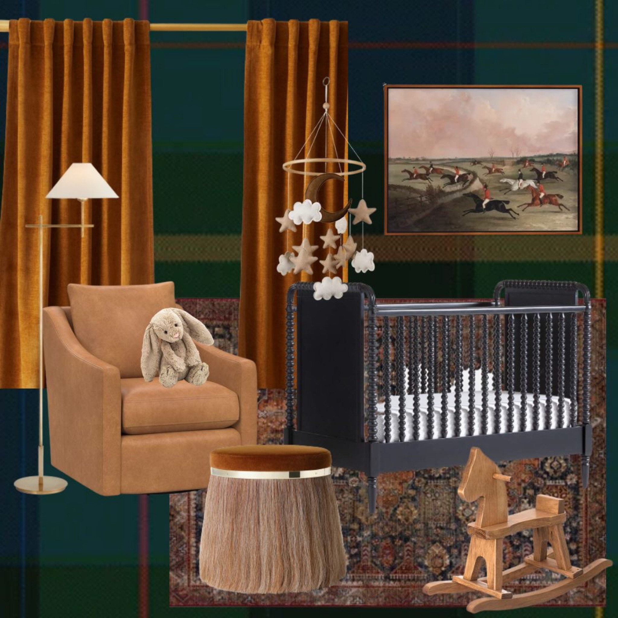The sweetest Ralph Lauren little boy’s nursery I put together for a client. Love love the equestrian inspired nursery look. 

Interior Design // Ralph Lauren // Boy Nursery // Crib // Wallpaper // Rocker // Mobile // Baby // Child // Furniture 

#LTKbaby #LTKhome #LTKunder100
