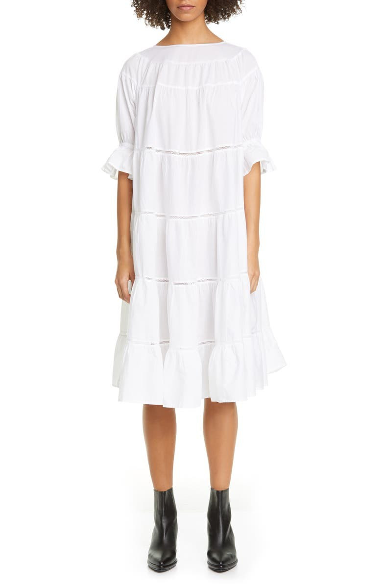 Paradis Open Tier Cotton Dress | Nordstrom