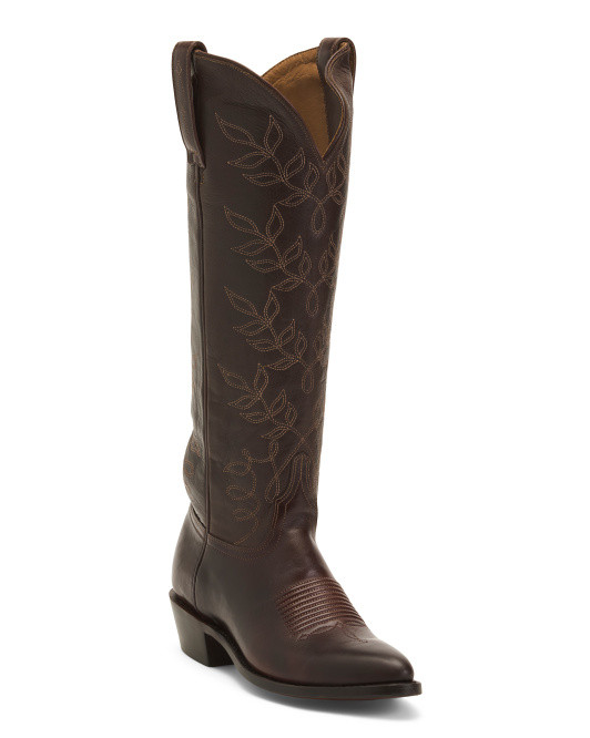 Leather Tall Western Cowboy Boots | TJ Maxx