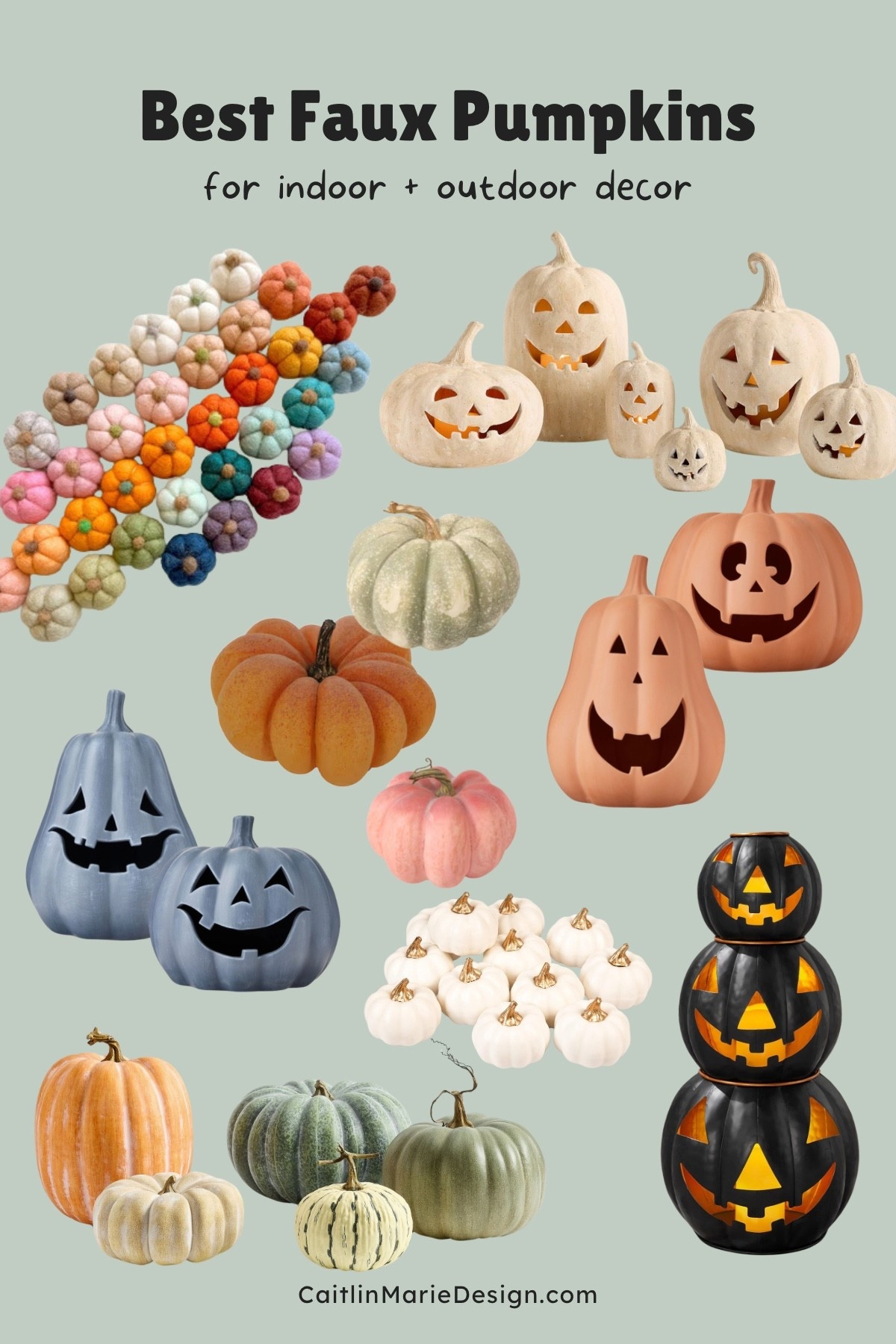 The best faux pumpkins for a fall front porch or tablescape! 🎃 

Terracotta jack o lantern, felt pumpkin, porch pumpkins

#LTKFamily #LTKHome #LTKSeasonal