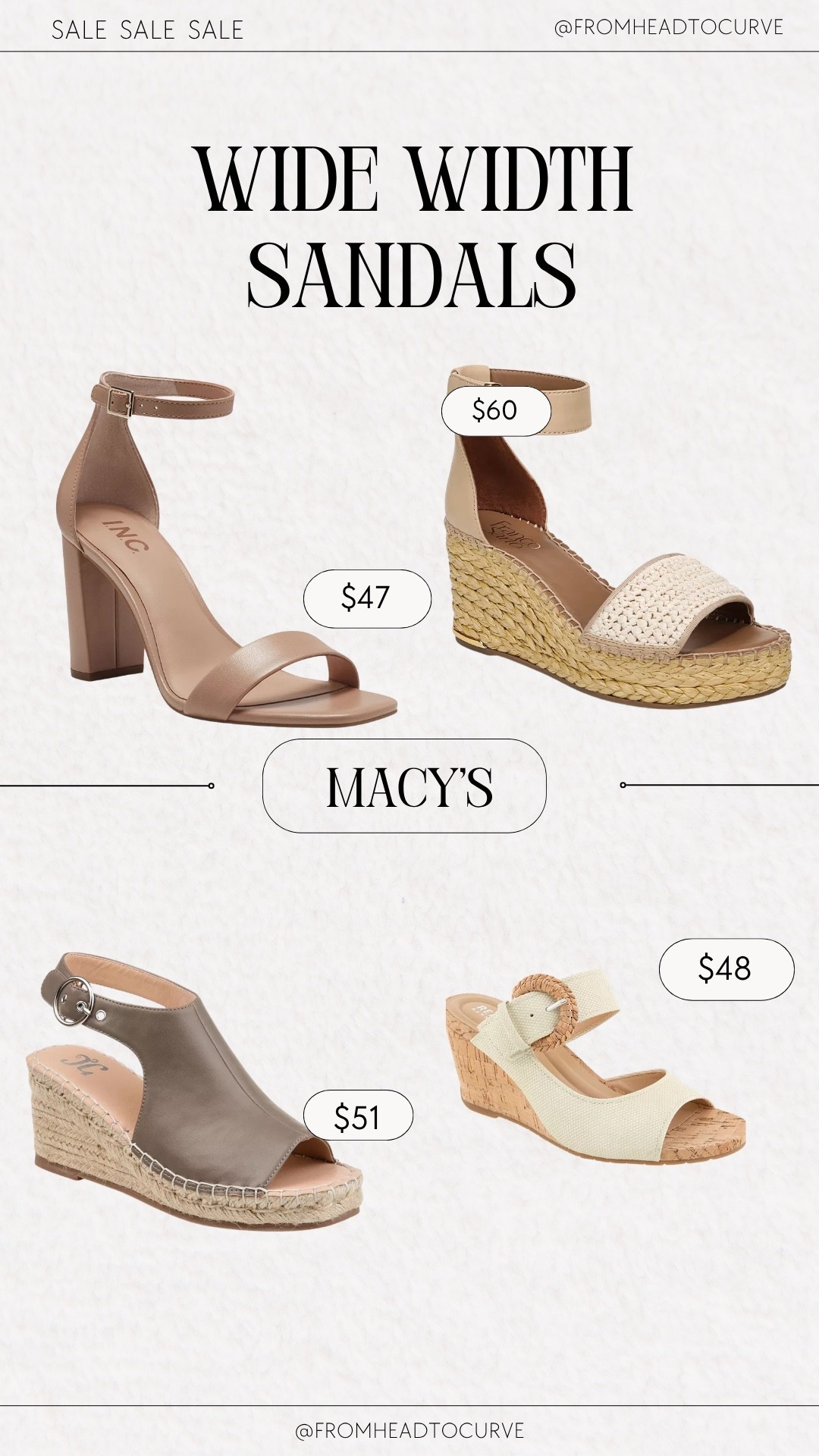 @macys is currently having their Black Friday in July Sale! Wide Width Sandals Edition. #macys #macysstylecrew #macyspartner

#LTKPlusSize #LTKootd #LTKSaleAlert