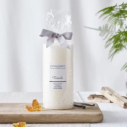 Fireside Pillar Candle | The White Company (UK)