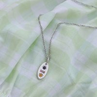 Midnight Gemstone Charm Necklace | Etsy (US)