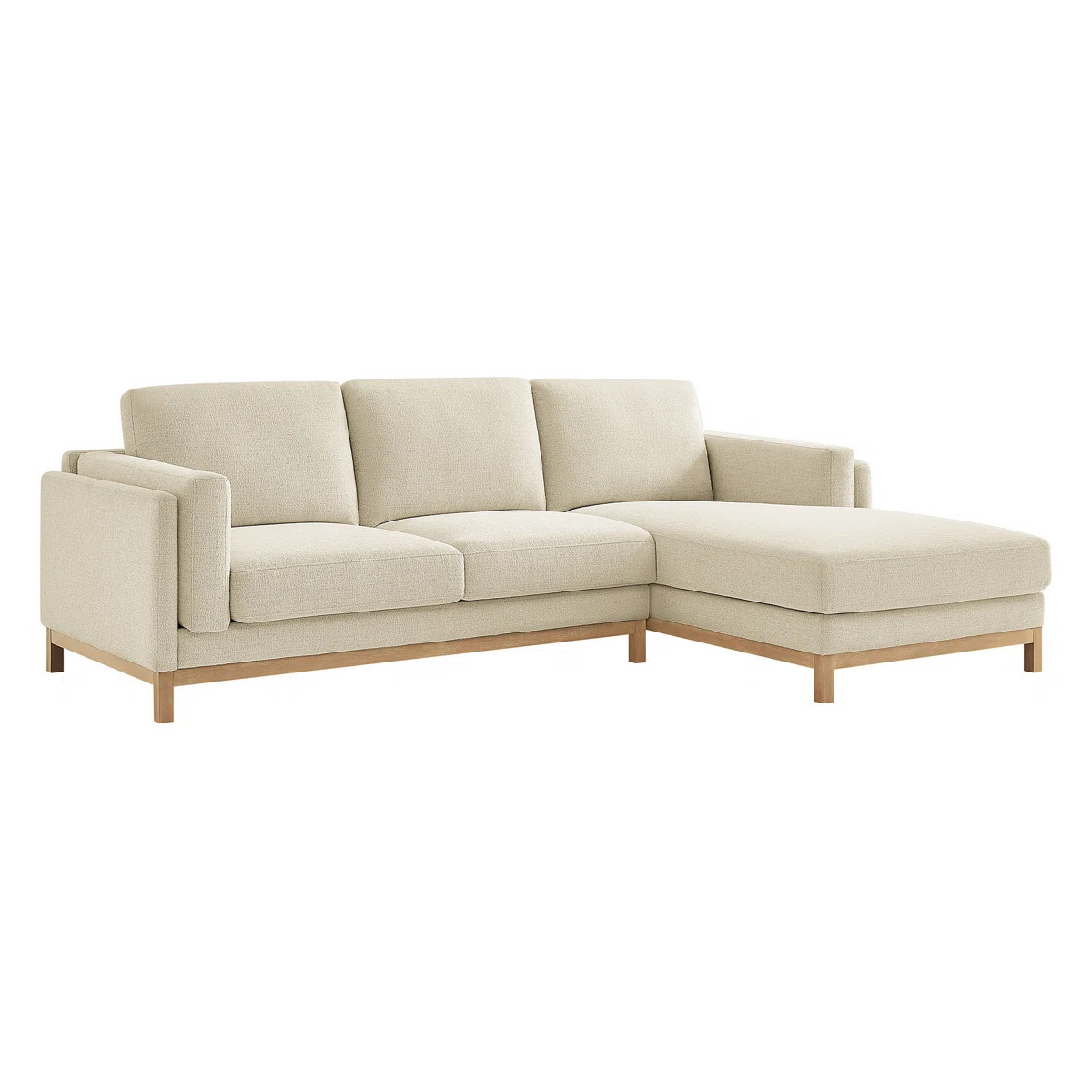 Roscoe Right-Facing Fabric Sectional Sofa With Chaise | Wayfair North America