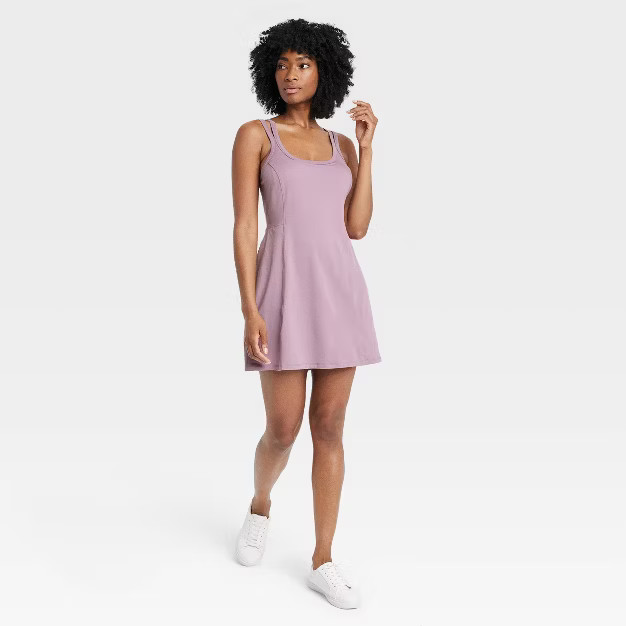 Women's Lined Knit Dress - All in Motion™ Black XS | Target