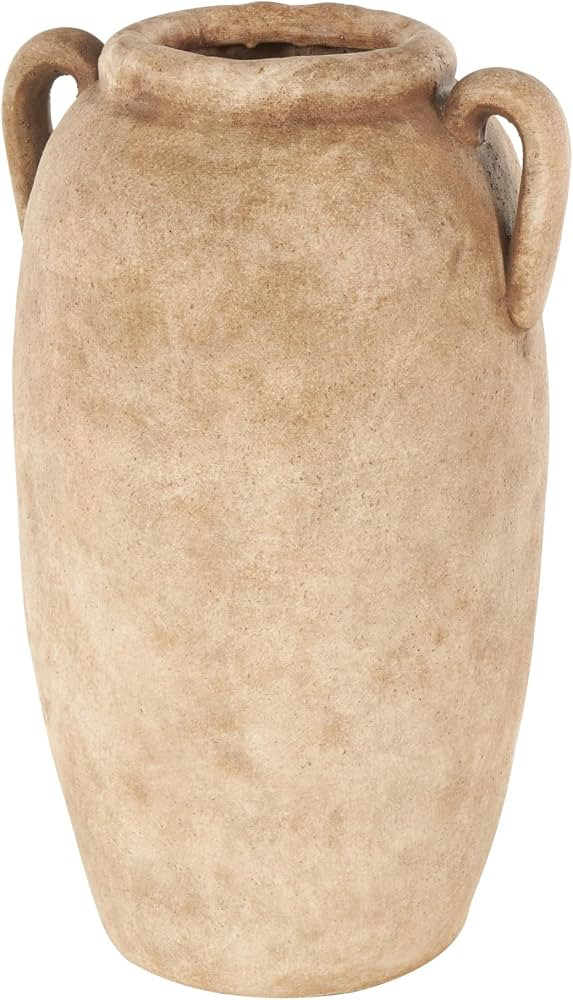 Deco 79 Ceramic Vase Antique Style Textured with Handles, 11" x 9" x 17", Copper | Amazon (US)
