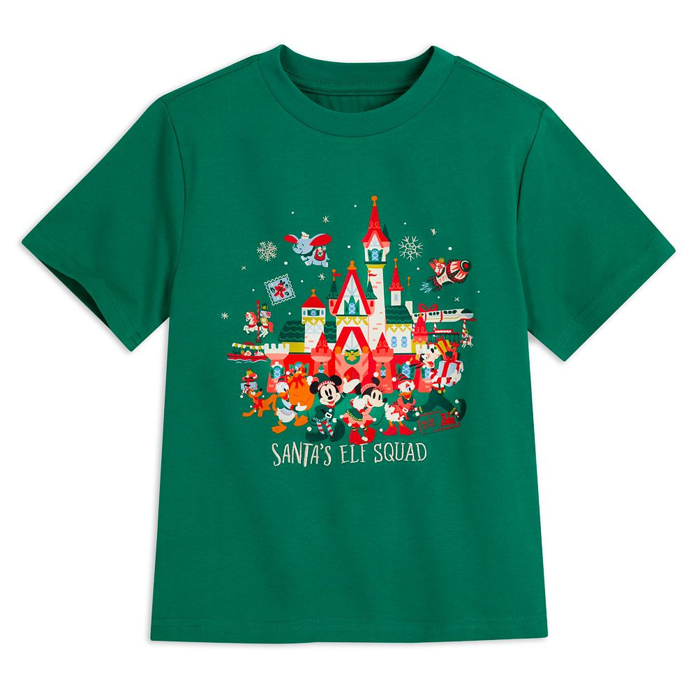 Mickey Mouse and Friends Fantasyland Castle Holiday T-Shirt for Kids | Disney Store