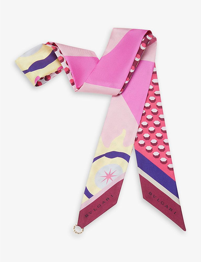 Heritage Shelley graphic-print silk scarf | Selfridges