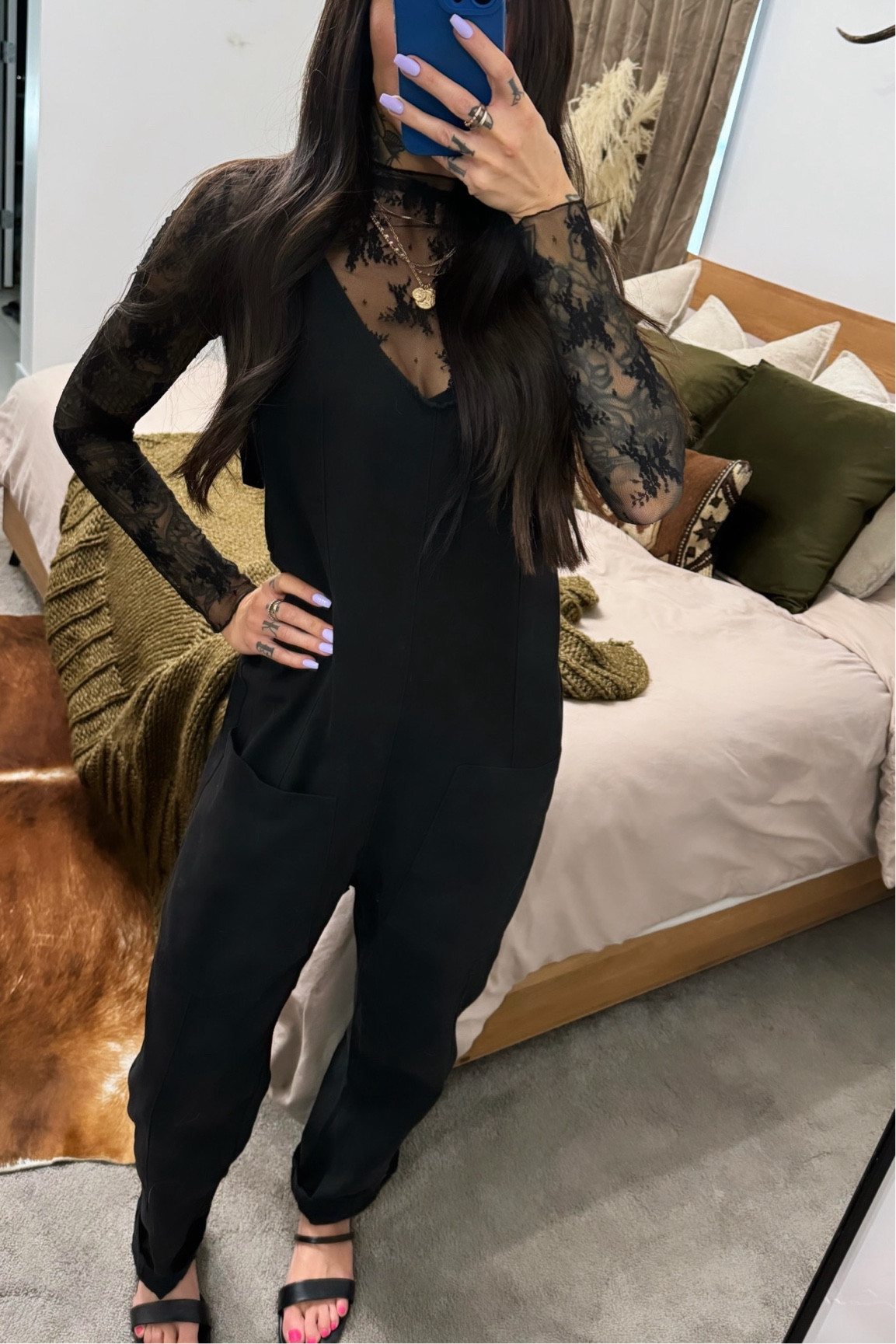 Black denim jumper - Free People vibes 🖤
Medium : Jumpsuit 
Small : top

#LTKfindsunder100 #LTKU #LTKstyletip