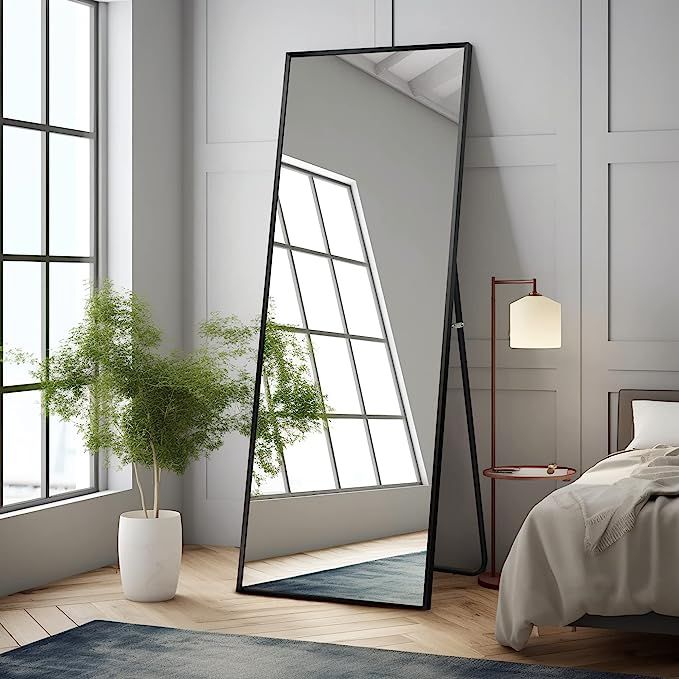 NeuType Full Length Mirror Dressing Mirror 64"x21" Large Rectangle Bedroom Floor Standing Mirror ... | Amazon (US)