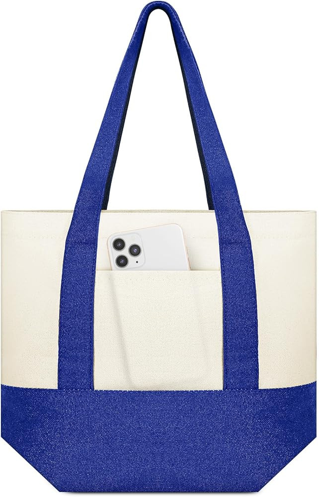 Amylove Mini Canvas Tote Bag with Pockets Duty Canvas Sublimation Blank Small Bag Mini Reusable T... | Amazon (US)