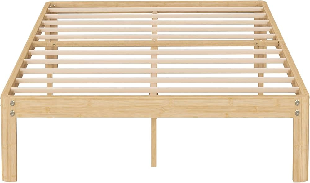 Serenity Series Bamboo-Like King Size Metal Bed Frame, Thickened and Reinforced Heavy Duty Steel ... | Amazon (US)