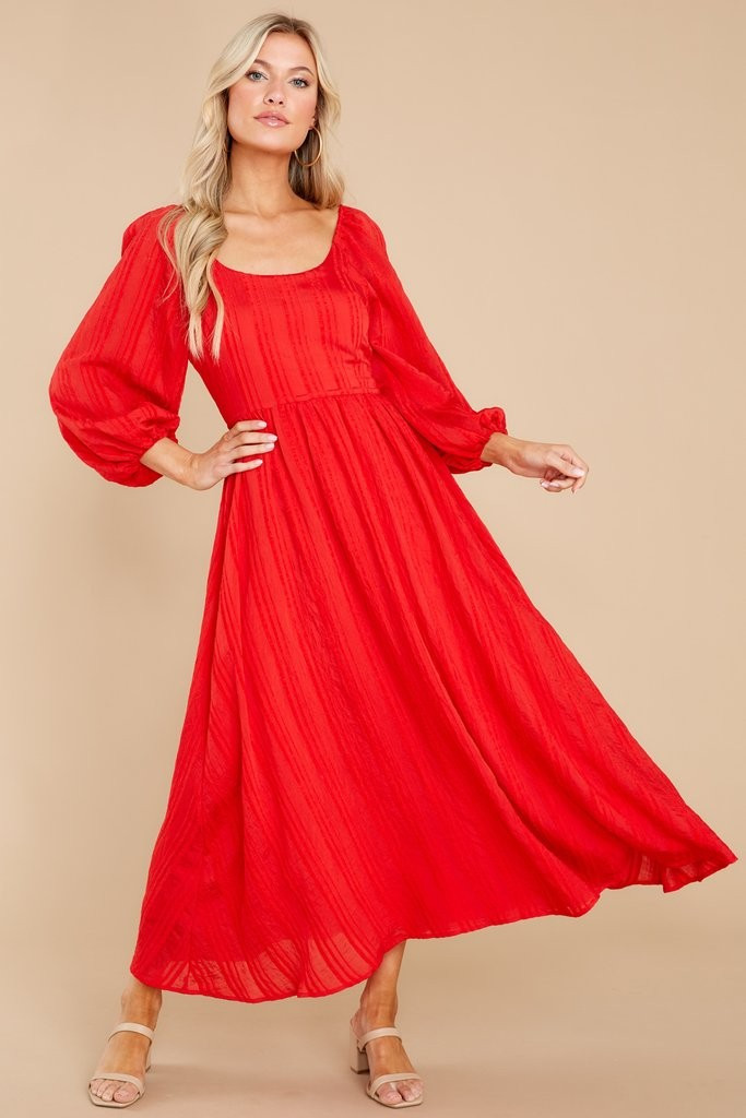 Daring Vision Red Maxi Dress | Red Dress 