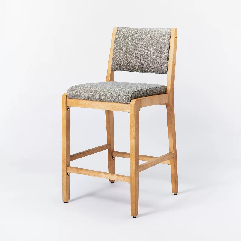 Centerville Wood Counter Height Barstool with Upholstered Seat/Back - Threshold™ designed with ... | Target