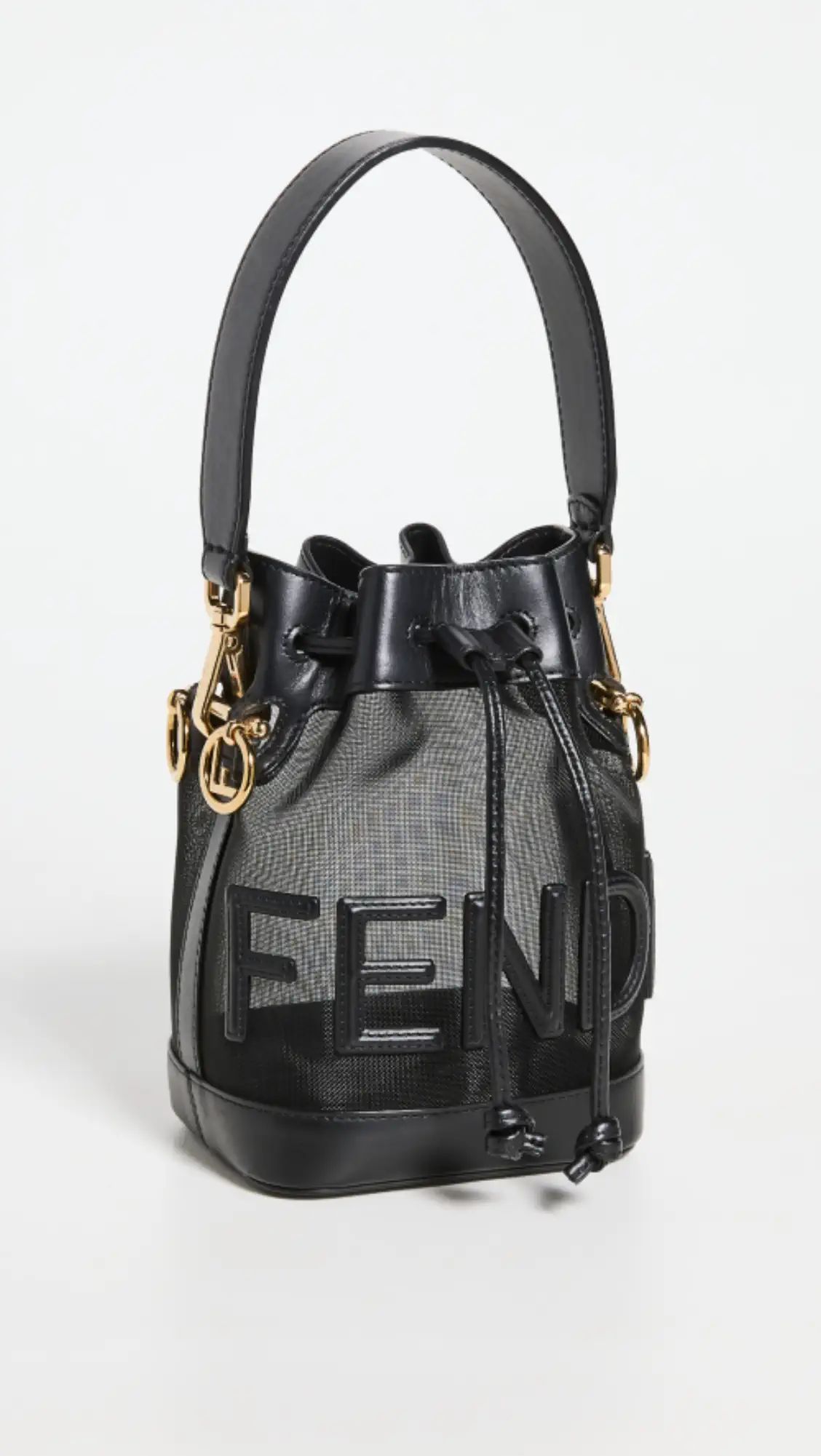 Shopbop x Vivrelle Fendi Mini Mon Tresor Mesh Bucket Bag | Shopbop | Shopbop