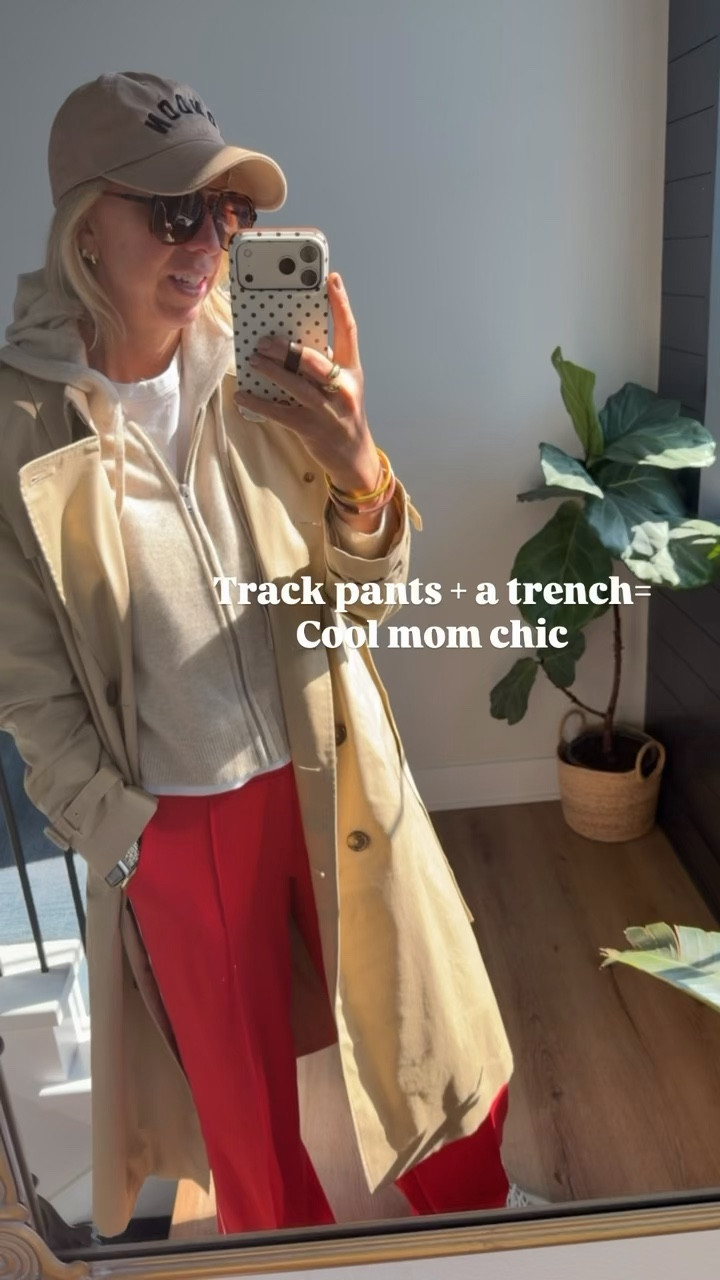 Styling track pants in a chic way!

#LTKmomlife #LTKootd #LTKOver40