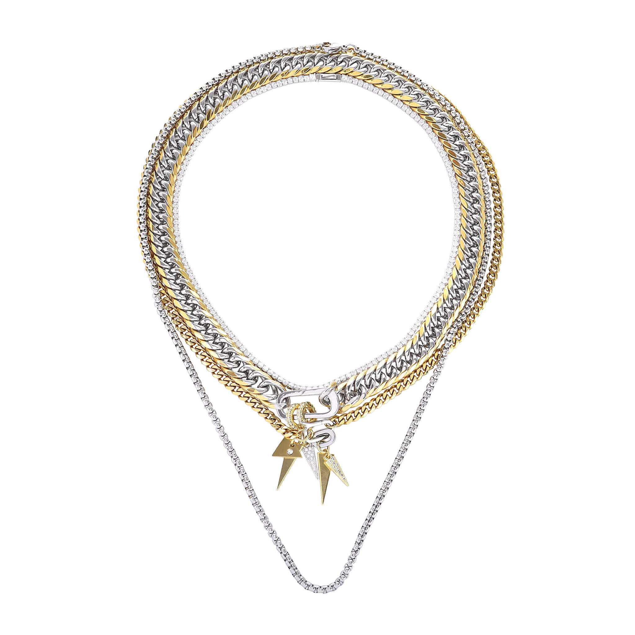 TRIANGLE NECKLACE SET | Artizan Joyeria