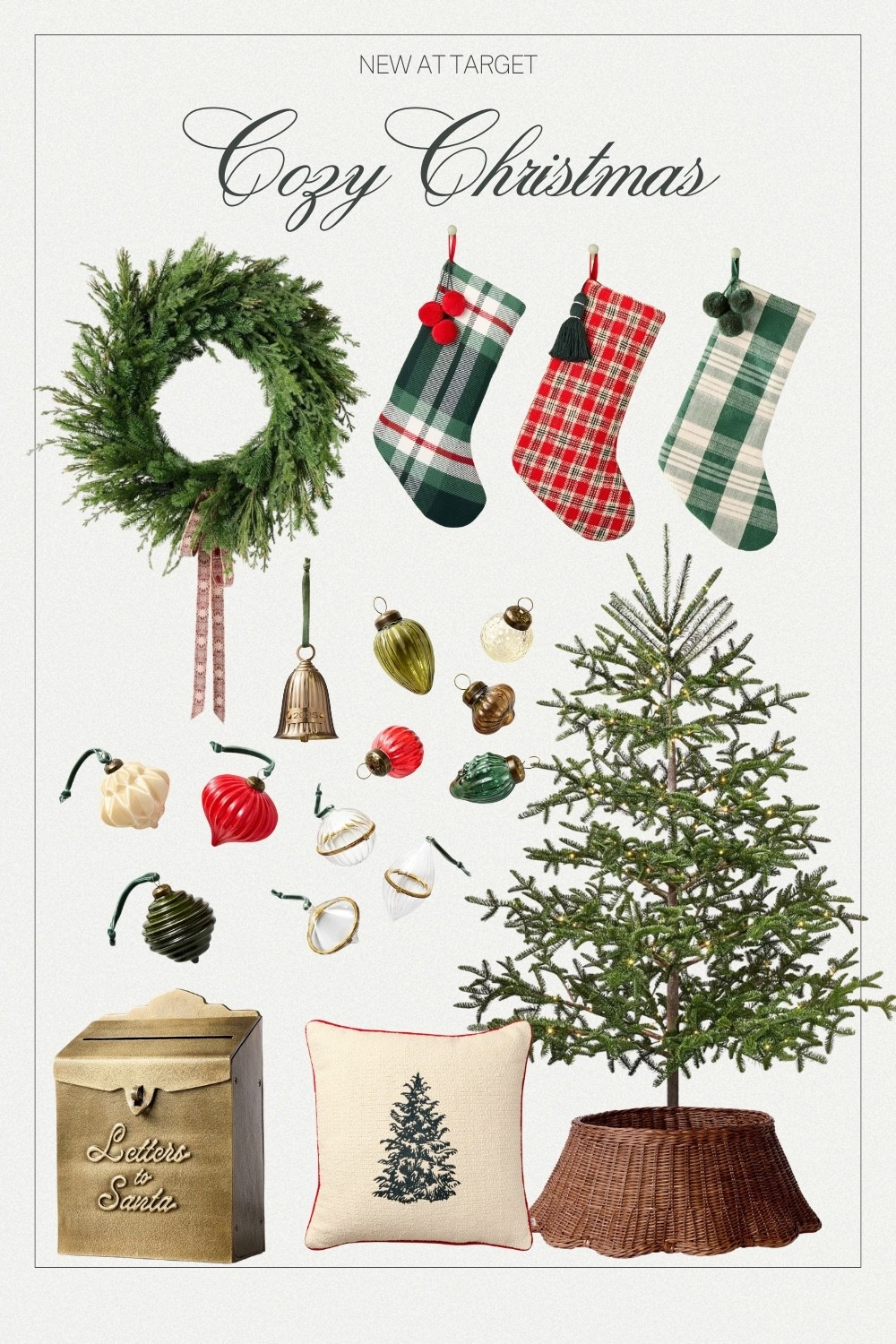 Classic Cozy Christmas Finds

Red & Green | Plaid | Holiday Decor | Holiday Home Decor | Target | Christmas Ornaments | Classic Christmas Stockings | Christmas 2025 | Tree Collar | Wicker Tree Collar | Tree skirt | Christmas wreath | Christmas throw pillow | Christmas Tree | Christmas pillow

#LTKStyleTip #LTKU #LTKSeasonal