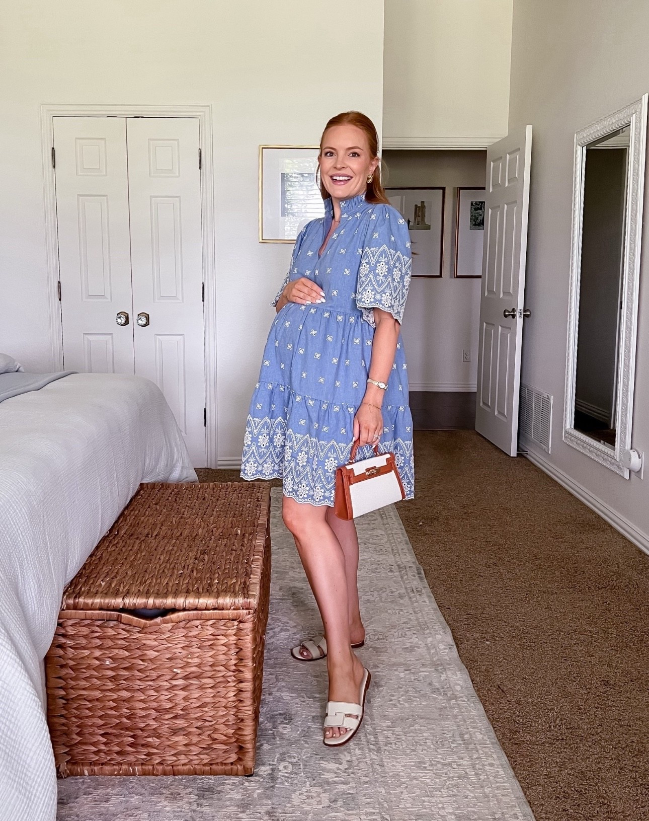 The perfect summer to fall look: Tuckernuck chambray dress & canvas bag! I got a medium in the dress to make sure it fit the bump but the small would be my regular option!


#LTKSeasonal #LTKStyleTip #LTKFindsUnder100