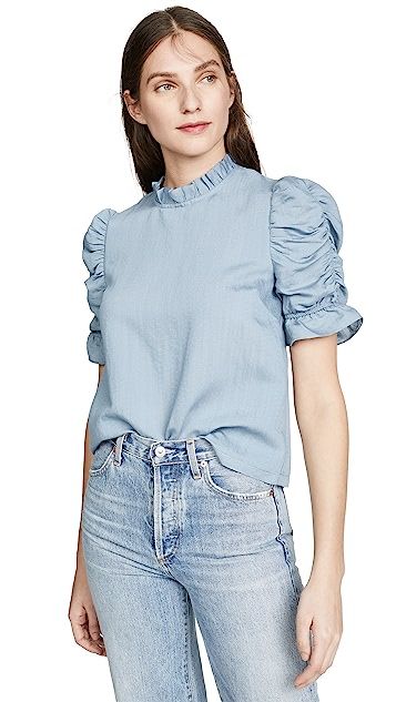 Ruched Sleeve Top | Shopbop