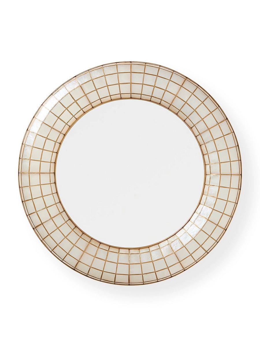 Capiz Tiled Mirror | Serena and Lily