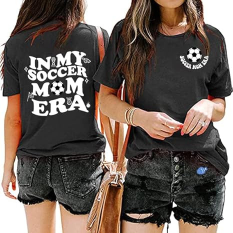 in My Soccer Mom Era Football Baseball Softabll Mom Era T-Shirt for Women | Amazon (US)
