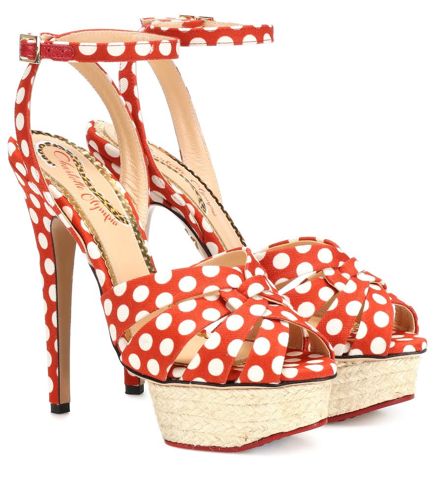 Dolly polka-dot plateau sandals | Mytheresa (US/CA)