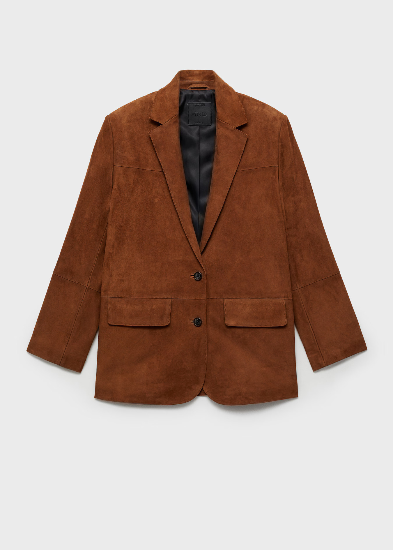 Straight suede blazer - Women | MANGO USA | Mango (US/MX/AU)