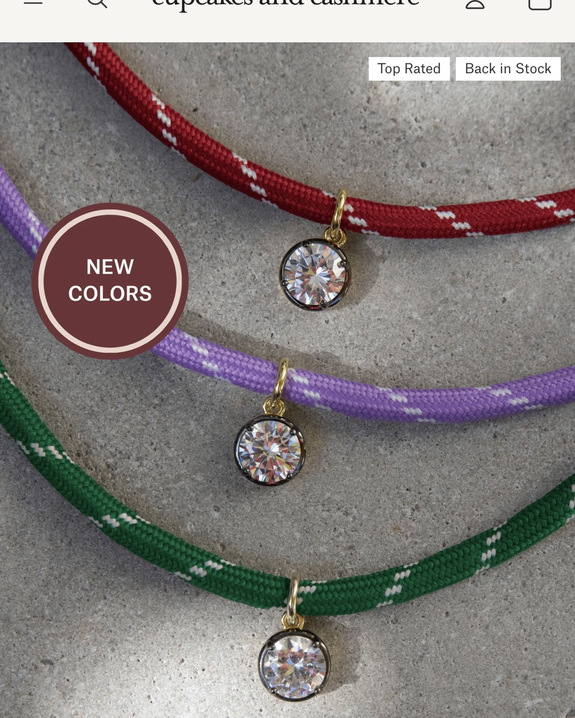 Cupcakes & Cashmere Georgian Cz Pendant on Paracord — 20% off first-time purchase with code SISTER20! I love this as a casual statement piece to easily elevate an everyday outfit with a pop of color.