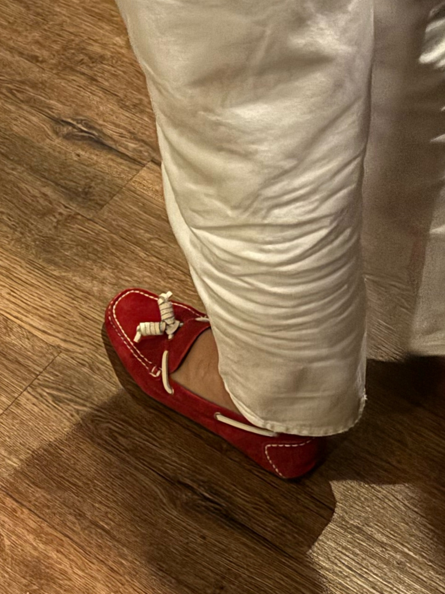Red loafers 
New driving loafers in suede


#LTKSeasonal #LTKootd #LTKOver40