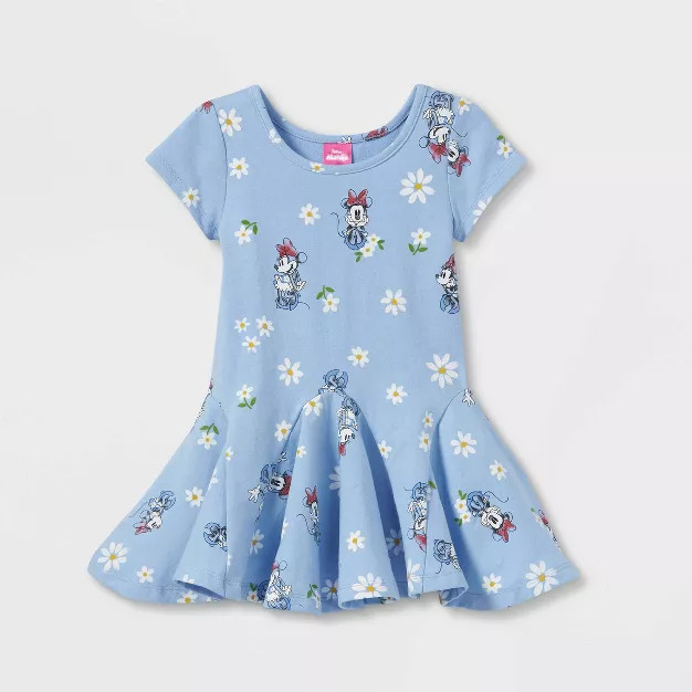 Toddler Girls' Mickey Mouse & Friends Tunic Dress - Blue | Target