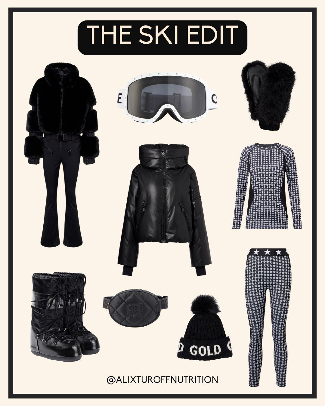 The black ski edit
#apresski 

 #LTKSeasonal #LTKActive #LTKTravel