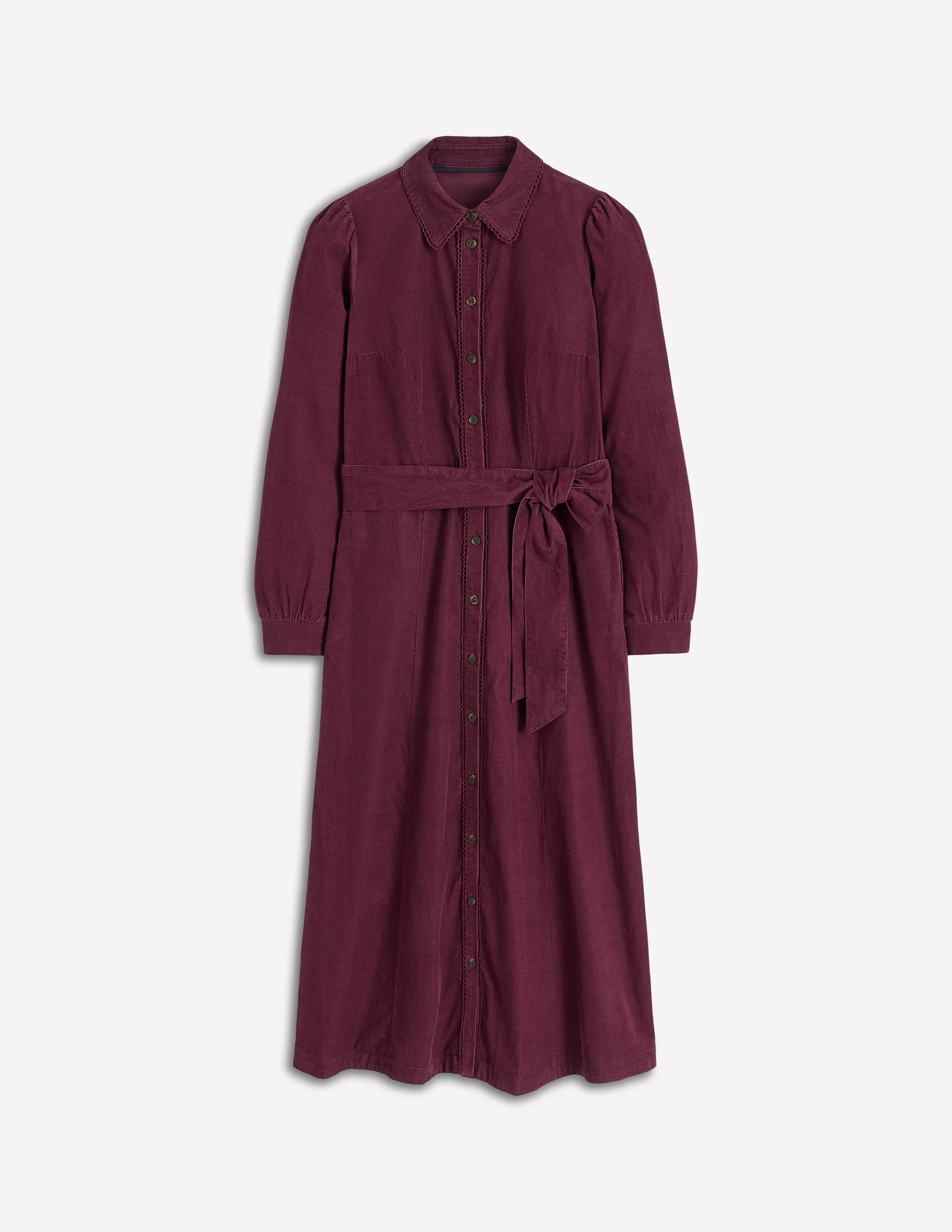 Clara Cord Midi Dress-Dark Cherry | Boden (US)