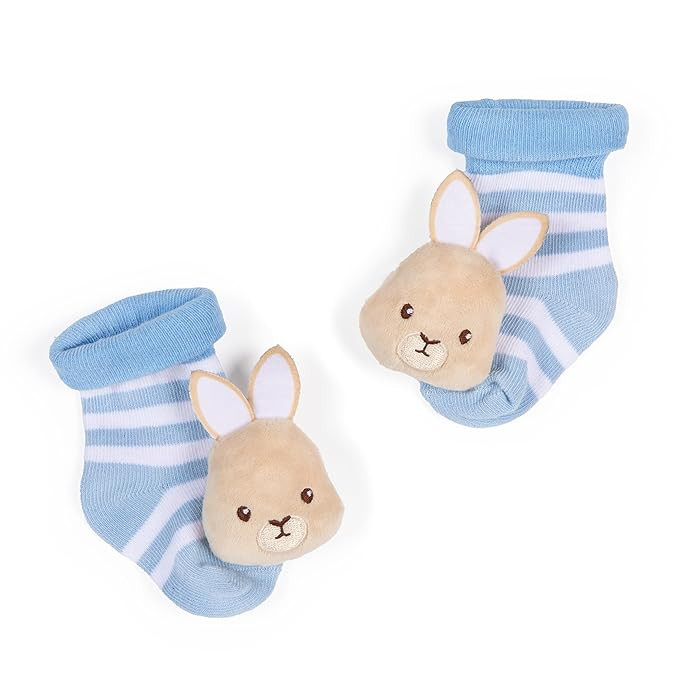 Kids Preferred Beatrix Potter Peter Rabbit Baby Foot Rattles Soft Baby Sock Feet Rattles Newborn ... | Amazon (US)