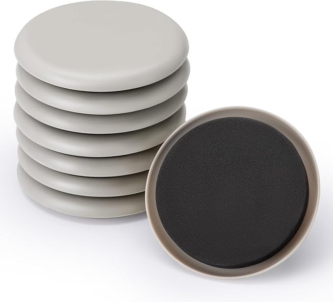 CO-Z Furniture Sliders - 8 Pack, 3 1/2" Reusable Furniture Sliders for Carpet, Heavy-Duty Furnitu... | Amazon (US)