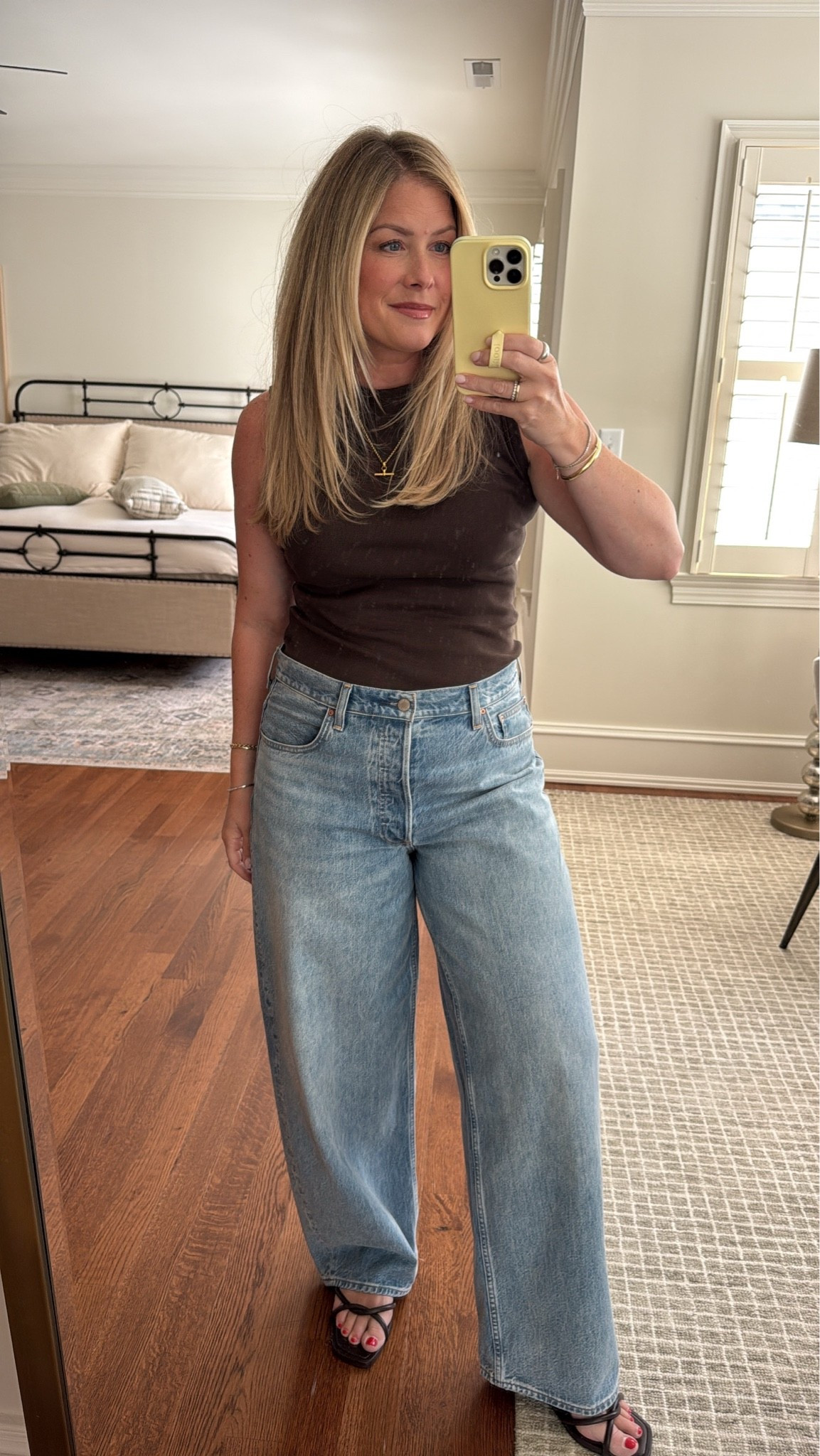Aritzia jeans, Madewell tank