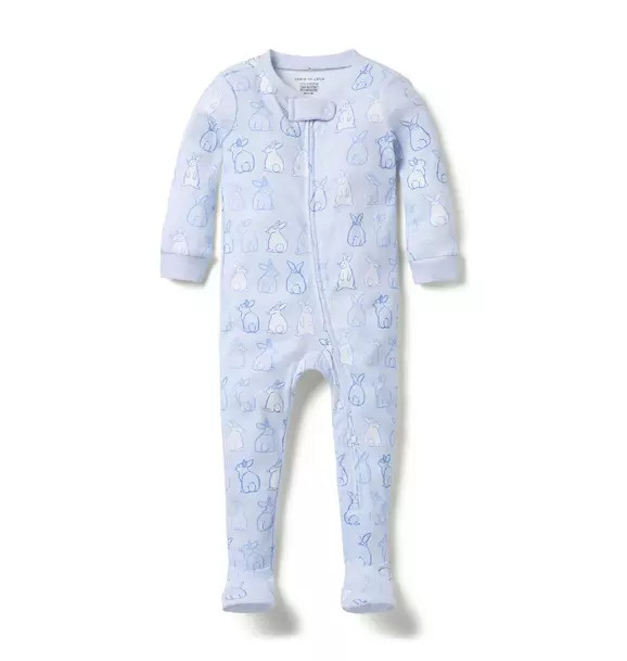 Baby Good Night Footed Pajama In Bunny | Janie and Jack