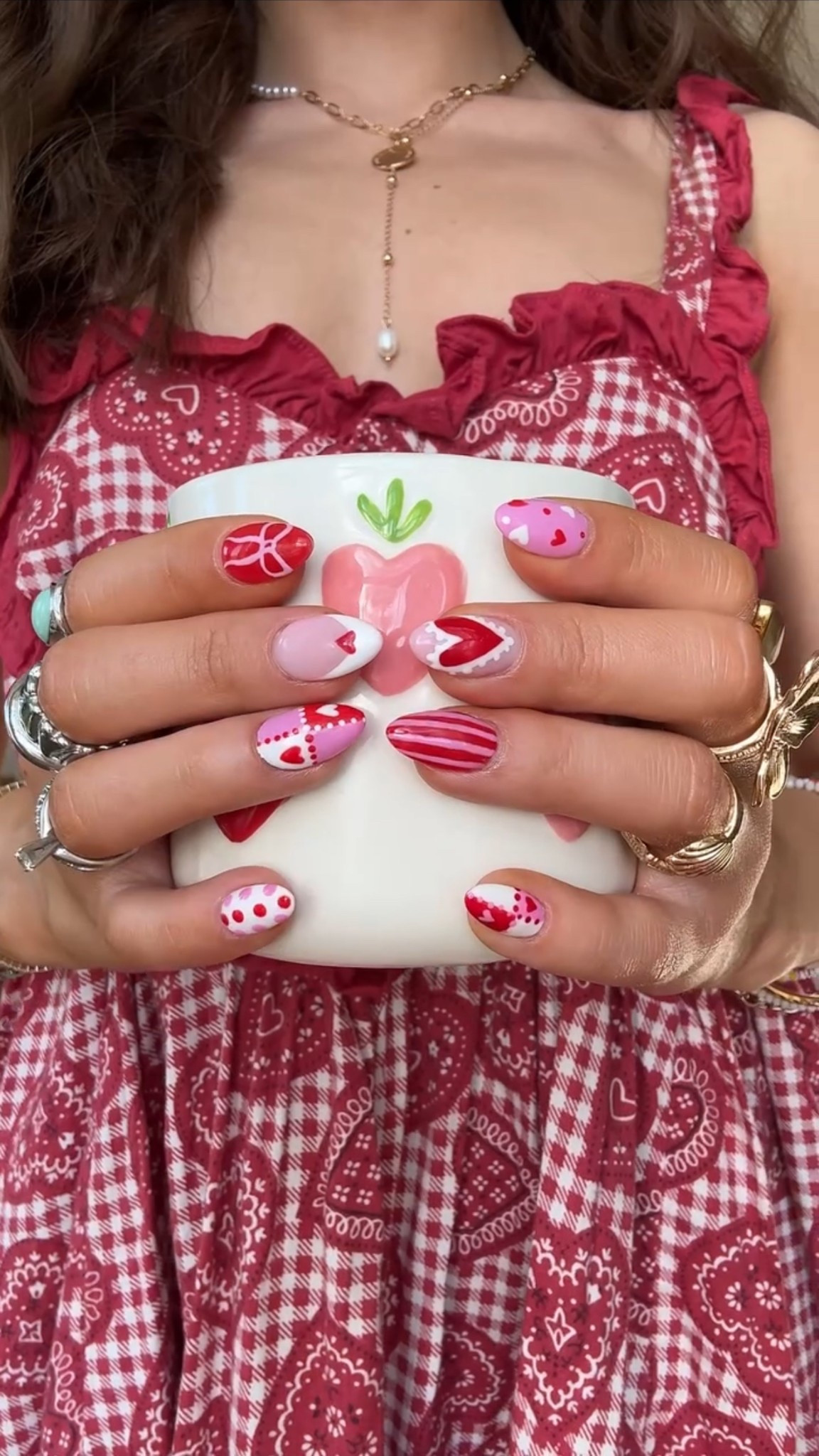 the bright pink shade is beetles gel polish a628 :) 