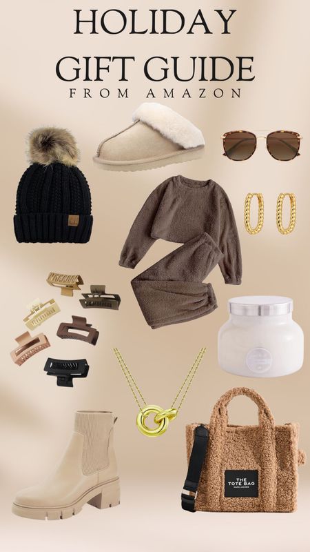 Deck the halls with fabulous finds from Amazon! 🛍️🎄 Discover the perfect gifts for everyone on your list, from stylish glasses and comfy outfits to chic hair clips and cozy boots. Don't forget those little luxuries like aromatic candles and elegant jewelry. And of course, a trendy tote bag to carry it all. 

Gift guide / shopping for her / holiday essentials / festive finds 🎁✨ 

#LTKAmazonFinds #LTKgiftspo

#LTKGiftGuide #LTKHoliday #LTKfindsunder50
