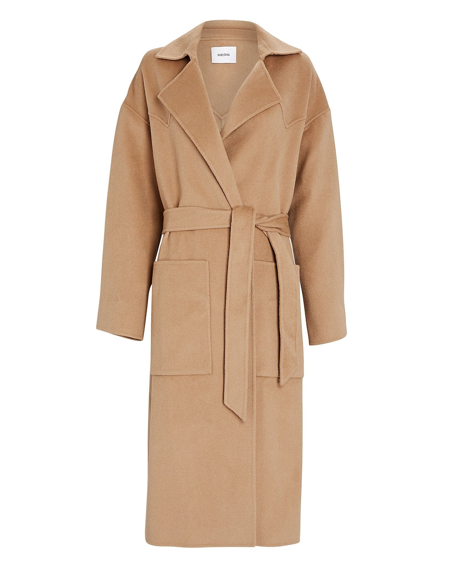 Alamo Silk-Wool Wrap Coat | INTERMIX