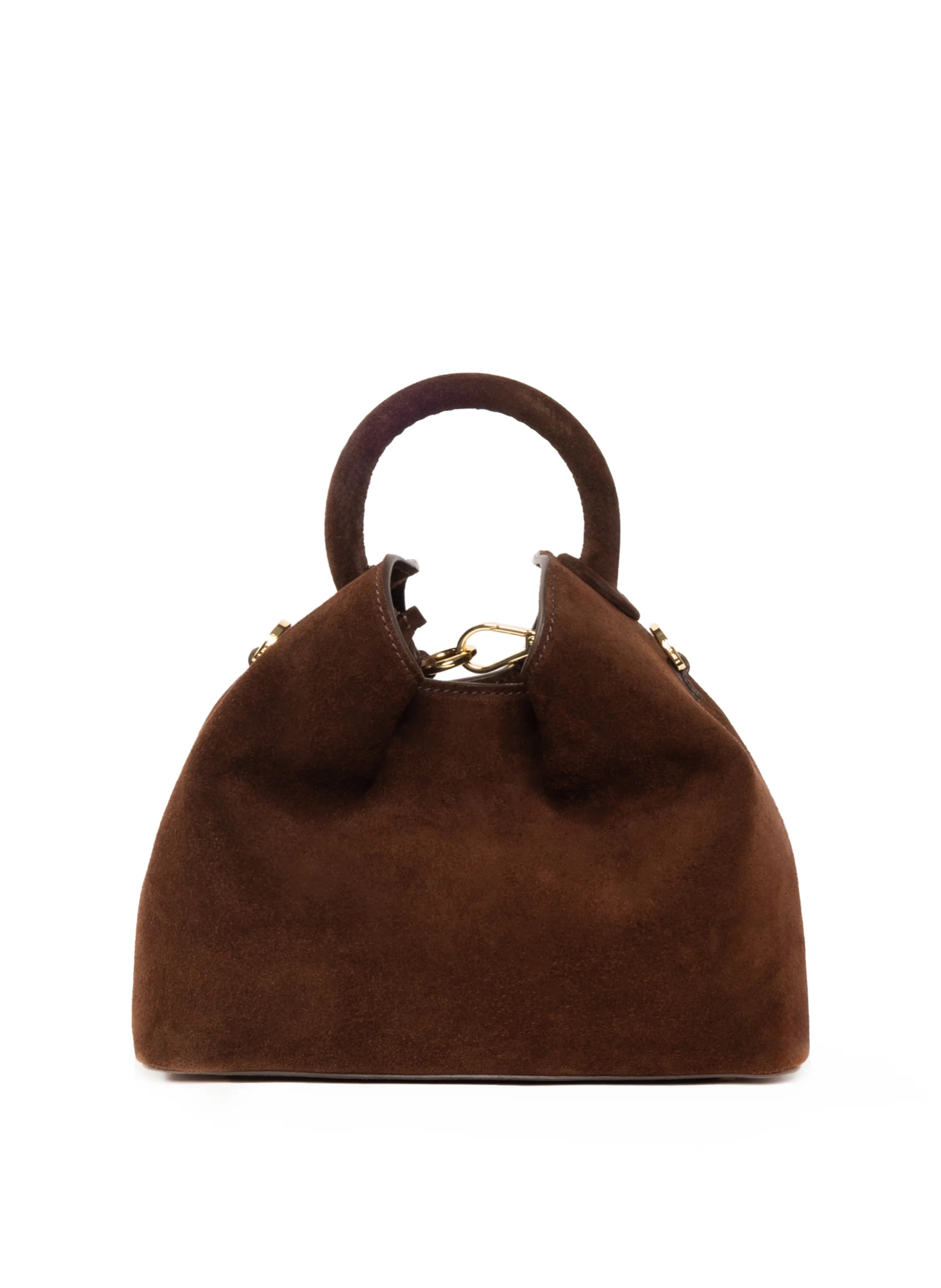 Baozi Suede Brownie - Designer Handbags with Handle - Elleme | Elleme
