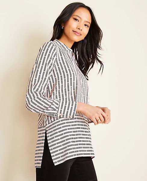 Stripe Popover Tunic | Ann Taylor (US)
