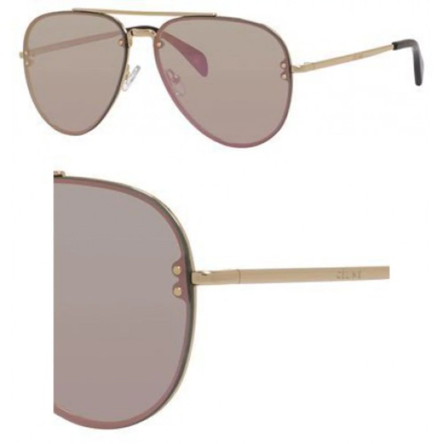 Sunglasses Celine 41392 /S 0J5G Gold / 0J gray rose gold lens | Walmart (US)