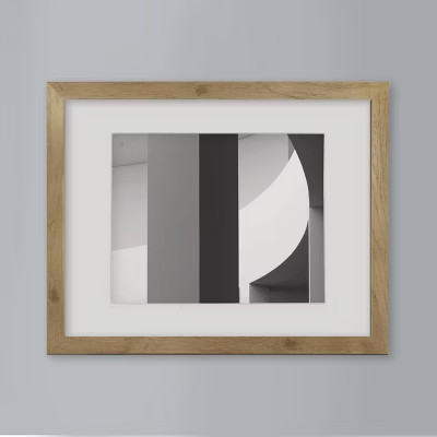 11" x 14" Matted to 8" x 10" Thin Gallery Frame with Mat - Threshold™: Modern Wall Decor, Bevel... | Target
