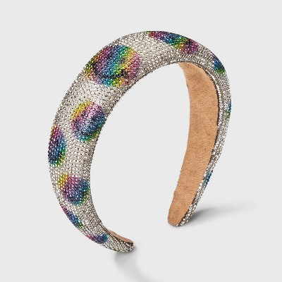 Girls' Rhinestone Smiley Faces Headband - Cat & Jack™ | Target