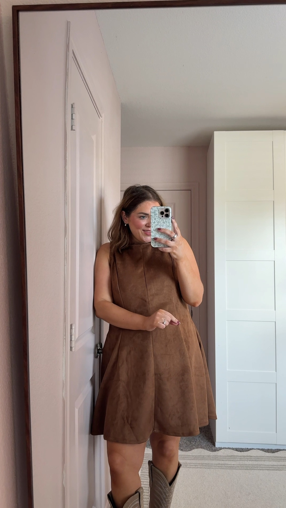 Country concert outfit idea suede dress wearing 1x

#LTKPlusSize #LTKMidsize #LTKootd