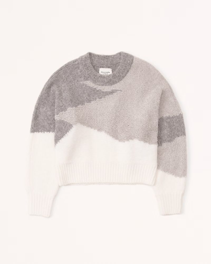 Women's Tonal Intarsia Dolman Sweater | Women's | Abercrombie.com | Abercrombie & Fitch (US)