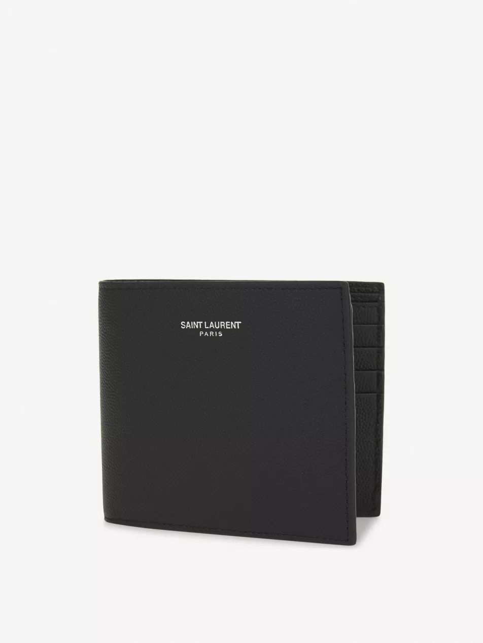 Branded leather billfold wallet | Selfridges