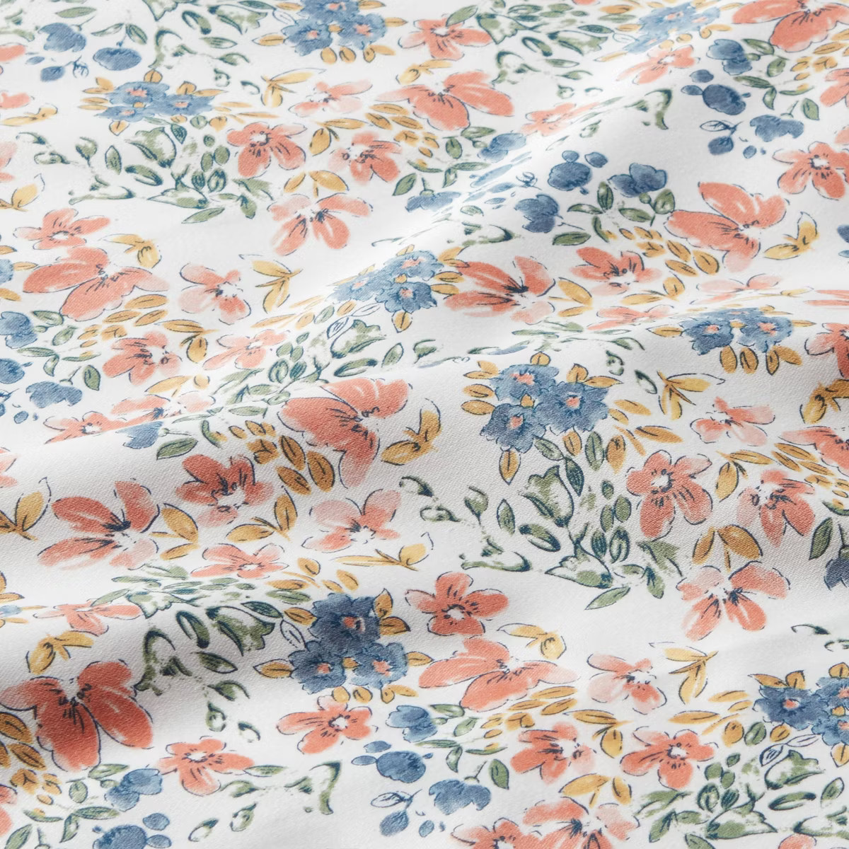 Queen Printed Performance 400 Thread Count Sheet Set Ditsy Floral - Threshold™: Cotton Sateen, ... | Target