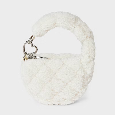Micro Quilted Pouch Bag Charm - Wild Fable™ Cream | Target